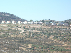 Colonie entre Ramallah et Qalqilia, Palestine